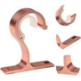 thumbnail image 2 of 4 Pcs Support de Tringle à Rideau Supports de Plafond (Or Rose) 8.3cm, 2 of 4