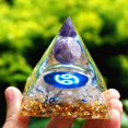 thumbnail image 3 of Zodiaco amatista piramide generador ergía Emf protección Natural torre ergía de meditación decoración ornamentos Cáncer Yotijar pirámide de energía, 3 of 4
