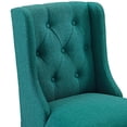 thumbnail image 7 of Modway Baronet Bar Stool Upholstered Fabric Set of 2 in Teal, 7 of 7