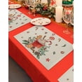 thumbnail image 4 of Christmas Placemats Set of 6, Gingerbread Candy Cane Placemat for Dining Table Decorations, Cotton Linen Xmas Ball Place Mats, Xmas Table Mats for Kitchen Dinner Holiday Party Decor Gift, 4 of 6