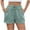Green, variant on Wyobmus Women's Corduroy Shorts Solid Color Drawstring Waist Athletic Running Shorts Casual Summer Beach Shorts With Pockets Black