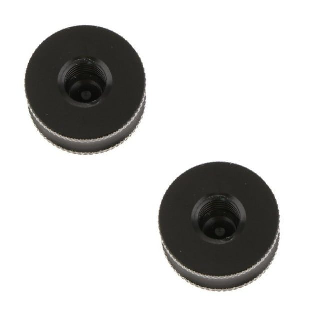 2 Piezas 1/4 " A 3/8" Adaptador Tornillo Cabeza Esférica Monopod - Negro