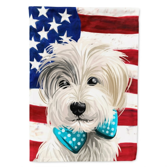 Carolines Treasures CK6721CHF Sporting Lucas Terrier American Canvas House Size Outdoor-Flags, Multicolor