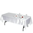 thumbnail image 2 of Balsa Circle 60" x 102" Satin Rectangular Tablecloth White Table Linen, 2 of 4