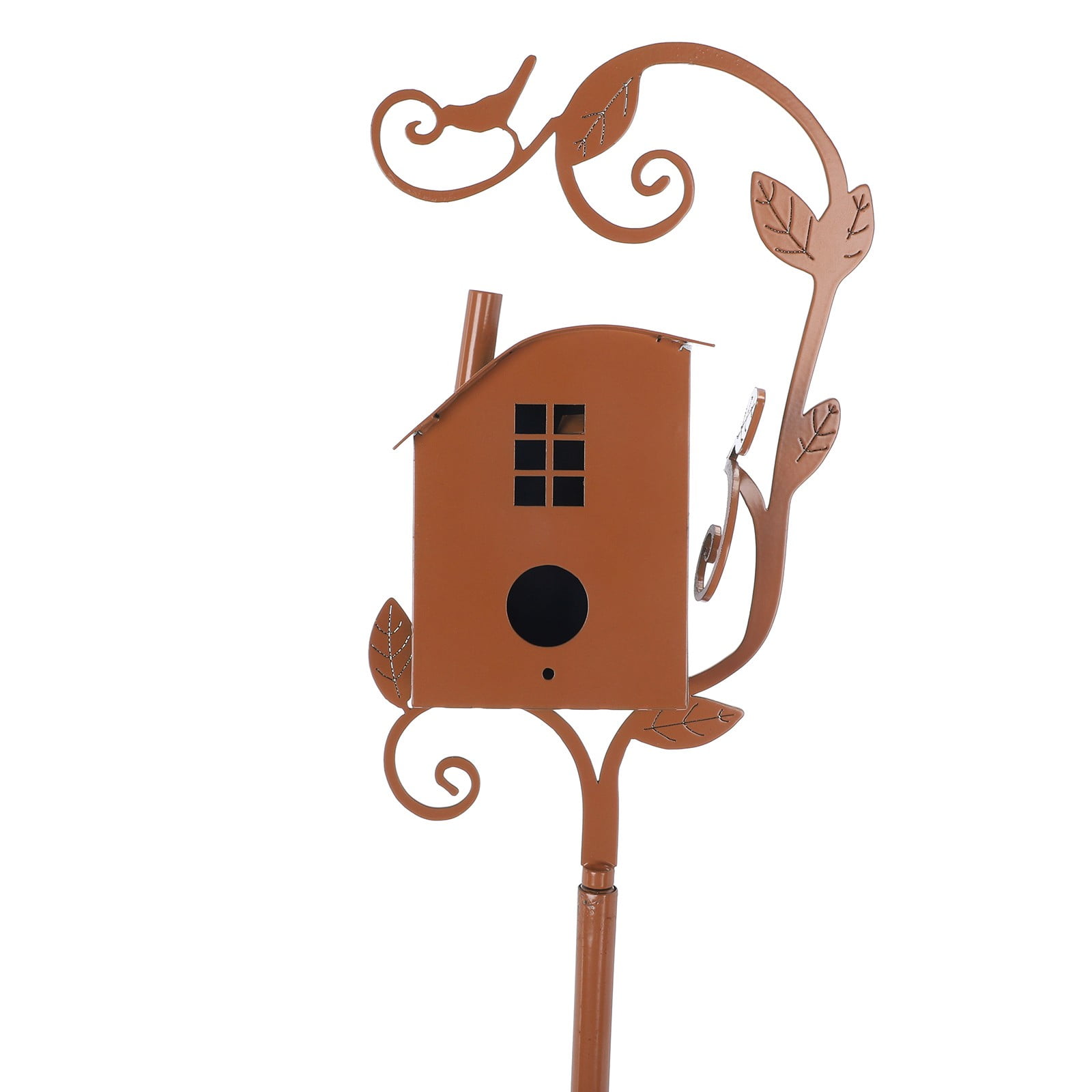 Home Bird House With Pole Copper Cottage Stakes Large Houses For