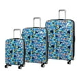 thumbnail image 1 of IT Luggage Sheen Hardside Expandable Spinner 3 Piece Set (Blue Colourful City), 1 of 7