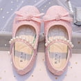 thumbnail image 6 of Gyujnb Girls Performance Dance Shoes, Rhinestone Pearl Flat Shoes, Comfortable Fashion Footwear (Toddler, Little Girls, Big Girls),5.5-6 Years, 6 of 7