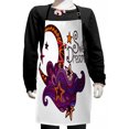 thumbnail image 1 of Saying Kids Apron, Crescent Moon with Stars Design Inspirations Swirls and Curves Pattern, Boys Girls Apron Bib with Adjustable Ties for Cooking Baking Painting, Multicolor, by Ambesonne, 1 of 2