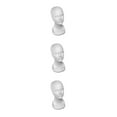 thumbnail image 2 of tamizeot Mannequin Head Female Model Props Cosmetic Bubble Display Rack Professional Holder Multifunctional Styrofoam Shelf Male 3Set, 2 of 6