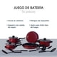 thumbnail image 3 of Batería de Cocina ColorHome Kit Sartenes Acero 16 Pzas Antiadherente Rojo, 3 of 9