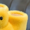 thumbnail image 4 of Cartoon Little Yellow Duck Cotton House Slippers for Boys Girls Warm Plush Indoor Outdoor Platform Non Slip Slippers Yellow Size 6 Toddler, 4 of 6