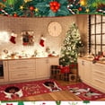 thumbnail image 4 of Dsscvnef Festive Velvet Christmas Carpet Set Home Décor Room Rug Cozy Winter Floor Mat for Seasonal Cheer 2PCS, 4 of 6