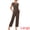 Brown, variant on DARING DIVA Women's 2 Pcs Modal Pajama Loungewear Set Long Pants Sweatsuit Grey Green XS