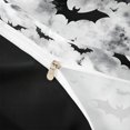 thumbnail image 3 of Homewish Watercolor Bat Silhouette Bedding for Kids, Halloween Spooky Animal Duvet Cover Full, Black Reversible, 3 Pieces, 1 Duvet Cover and 2 Pillowcases, 3 of 5