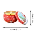 thumbnail image 3 of Clearance! Christmas Atmosphere Scented Candles Santa Tinplate Box Scented Soy Candles, 3 of 4