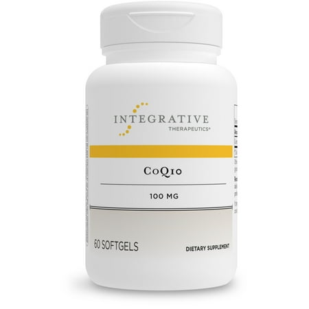 Integrative Therapeutics CoQ10 100 mg - Coenzyme Q10 Ubiquinone Supplement - For Heart, Brain and Cellular Energy Support* - 60 Softgels