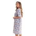 thumbnail image 2 of Just Love Short Sleeve Nightgown Sleep Dress for Women (3X, Lilac - Sheep Celestial), 2 of 3