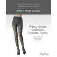 thumbnail image 2 of MeMoi Pretty Kitties Seamless Sweater Tights - Womens - Female, Q1/Q2, Dark Gray Heather, 2 of 8