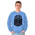 thumbnail image 4 of Big Bad Beard Dad Fathers Day Gift Men's Big & Tall Crewneck Sweatshirt Brisco Brands 2X, 4 of 4