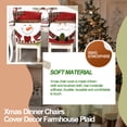 thumbnail image 4 of Feliz Navidad Funda para silla Cena de Navidad Protector de espalda para silla Funda de tela Decoración para fiestas, Muñeco de nieve sidaley HA008660-02, 4 of 6
