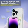 thumbnail image 3 of Case for iPhone 14 Pro Max 2022 (6.7 Inch), Clear Slim Soft TPU Case with Women Girl Retro Floral Flower Design Case for iPhone 14 Pro Max, Transparent Flowers & Butterflies, 3 of 13