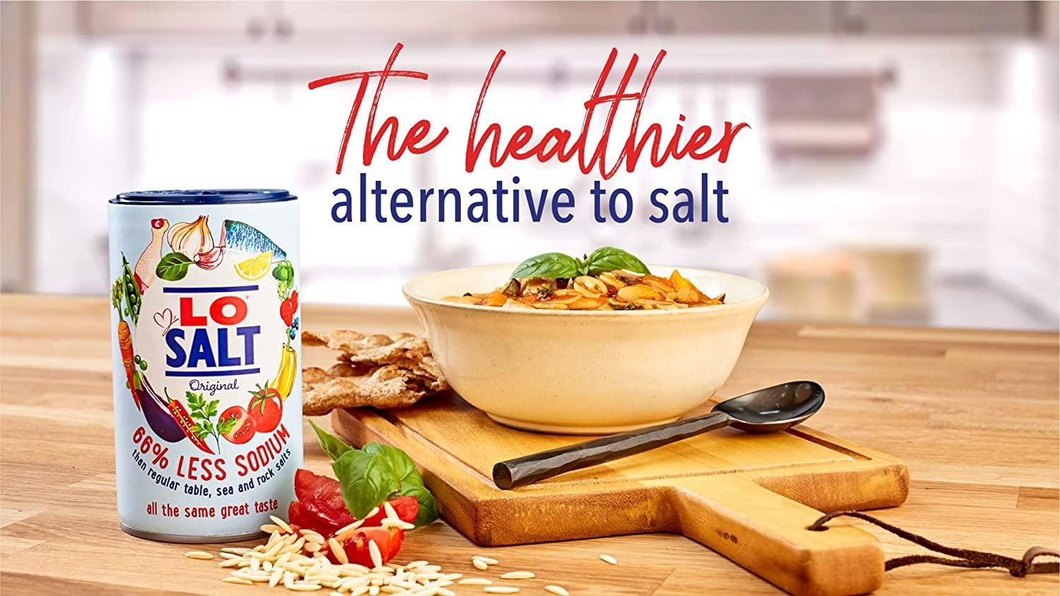 Lo Salt Reduced Sodium Salt 350g Pack of 6