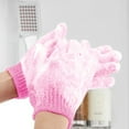 thumbnail image 3 of Beauos Shower Milk, 4 Pcs Exfoliating Shower Gloves Double Sided Exfoliating Bath Gloves Deep Clean Dead Skin for Spa Massage Beauty Skin Shower Body Scrubber Bathing Accessories, 3 of 9