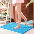thumbnail image 4 of PYPESEEWY Warehouse Thick Soft Absorbent Chenille, Rubber Backing Quick Dry Microfiber Mats Seating Rug Rug for Bathroom Floor Bathroom Sets with Rugs Quick Dry Bath Rug Green Bathroom Runner, 4 of 6