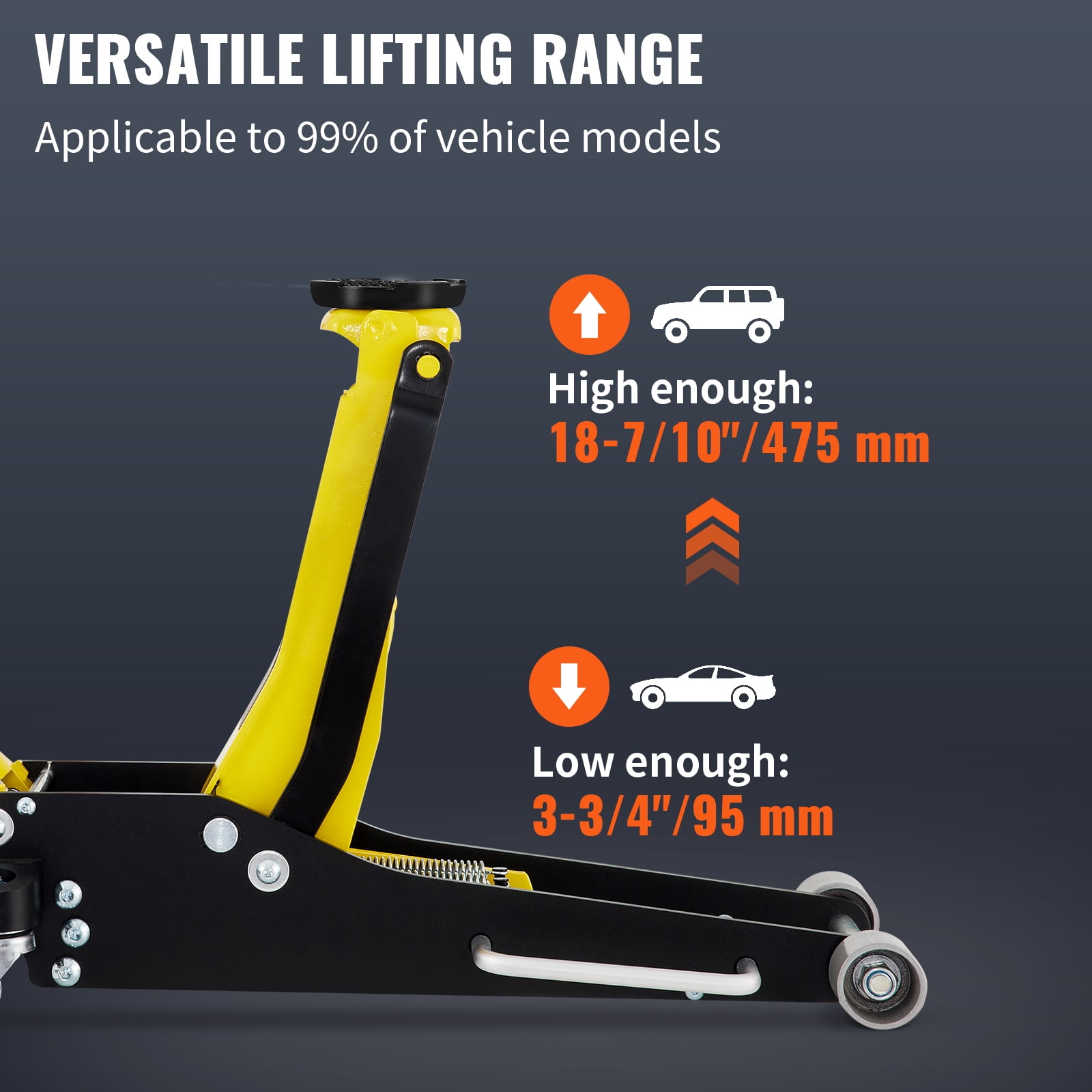 【稀少】REVISED JACK & BETTY Free Shipping! BENTISM Low Profile Floor Jack 2.5 Ton (5500