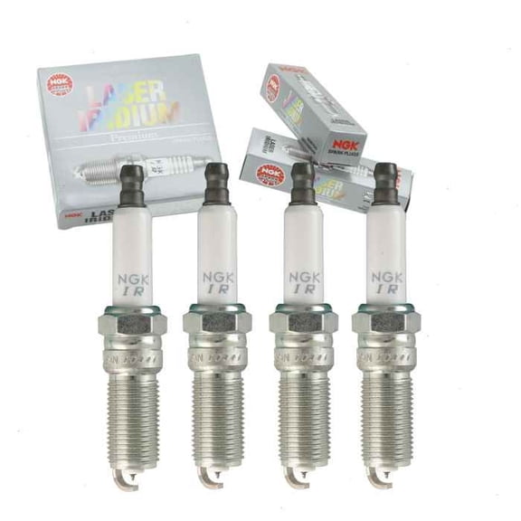 4 pc NGK Laser Iridium Spark Plugs compatible with Ford Explorer 2.0L 2.3L L4 2014-2019