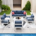thumbnail image 2 of ELPOSUN  Aluminum Patio Furniture Set, Metal Patio Furniture Outdoor Couch, Aluminum Patio Chairs, 2 of 8