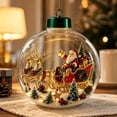 thumbnail image 6 of Christmas Ornament Ball with Warm LED Light 2D Acrylic Clear Hanging Pendant for Holiday Tree Decor and Gift Giving, 6 of 6