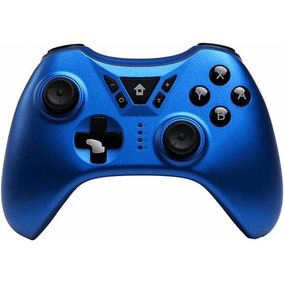 PC Kontrolörü Kablosuz, 2.4G Uzaktan Kumandalı Kablosuz Oyun Kumandası Titreşim Gamepad Joypad Uzaktan Kumandalı Joystick Switch PS3 Android TV PC ile Uyumlu çelik mavisi
