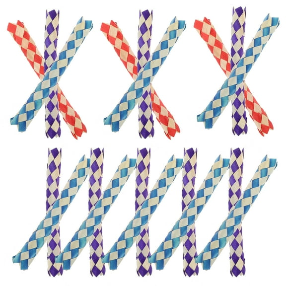 Pcs Parrot Gnawing Braided Tube Toy Birthday Party Favor Pinata Filler Finger Trap ( Pack)