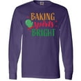 thumbnail image 3 of Inktastic Christmas Baking Spirits Bright with Green Oven Mit Long Sleeve T-Shirt, 3 of 5
