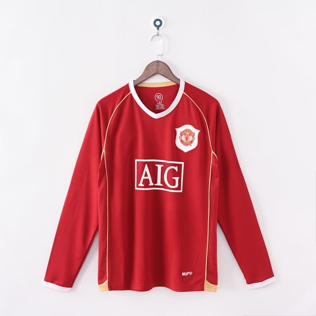 2006-07 Manchester United Long Sleeves. Classic Football Jersey