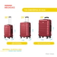 thumbnail image 3 of Set 3 Maletas 20,24,28in Rigida Rueda 360 Candado TSA Viaje, 3 of 7