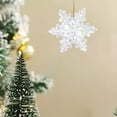 thumbnail image 3 of Cheapark Blue Translucent Acrylic Snowflake Ornaments - Crystal Pendant Beads, Ideal for Tree, Party & Wedding Crafts, 3 of 6