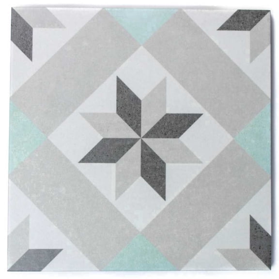 The Tile Life Moon Star Gray 9" x 9" Matte Porcelain Tile Sample