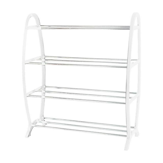 Btomtd Assembled Shoe Rack Home Doorway Rental Room Storage Shoe Cabinet Dormitory Economic Shoe Racks Shelves, White
