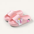 thumbnail image 2 of kpoplk Big Kids Cloud slides,Boys Girls Slides Non-slip Summer Beach Pool Shoes Toddler Cartoon Slides Sandals Indoor&Outdoor Garden Slippers Shower Shoes(Pink,1.5), 2 of 4