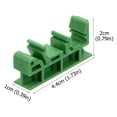 thumbnail image 2 of Shisuyan Kit de Support de Rail Din Rectangulaire 50 Vis 1.7x0.8x0.4In, 2 of 8