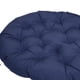thumbnail image 3 of Cojín para Silla de Huevo Colgante Perfecl Azul Oscuro 60 cm x 60 cm, 3 of 7