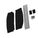 thumbnail image 5 of TKSE Parasol para Ventana de Coche, 2 X 50s Cortina de Ventana para Parasol de Coche Ajustable Parasol Cortina Visera Cortina Cenefa(Negro), 5 of 14
