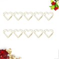 thumbnail image 3 of Heart Paper Clips Metal Clamp for Holding Use 60Pcs Golden Paper Clip, 3 of 5