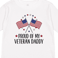 thumbnail image 4 of Inktastic Military Veteran Daddy Proud Son Daughter Boys or Girls Long Sleeve Toddler T-Shirt, 4 of 5