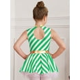 thumbnail image 2 of DPOIS Kids Girls Christmas Tutu Dress Sleeveless Princess Candy Cane Costume Green 16, 2 of 7