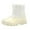 Beige, variant on Toddler Snow Boots for Girls Boys Winter Warm Kids Button Boots Outdoor Shoes Pink for Size 12.5