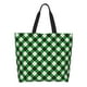 thumbnail image 1 of Balery Green Argyle Plaid Bolsa Tote Estilo Estético con Cremalleras, Bolsa de Hombro, Bolsa de Compras Grande y Plegable, 1 of 8
