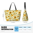 thumbnail image 4 of Kdxio Beautiful Countryside Sunflower for Beach Bag for Women Large Beach Tote Bag Waterproof Sandproof Swim Bag with Zipper Pockets Beach Vacation Travel, 4 of 7